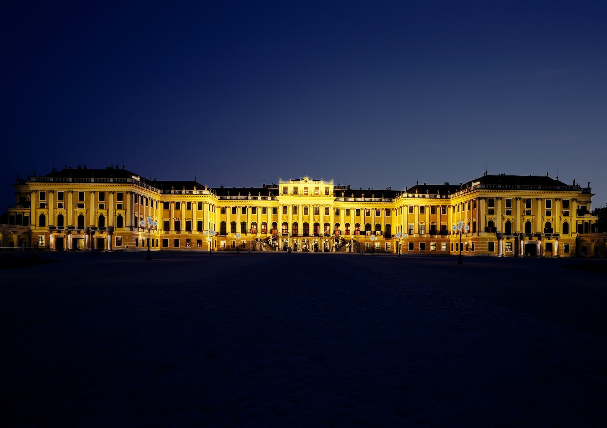 Schönbrunn Palace at dusk